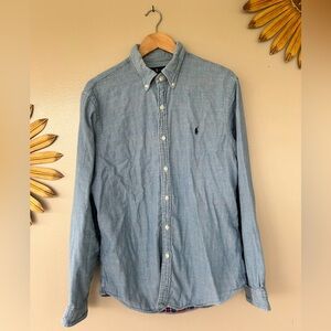 Ralph Lauren Chambery Long Sleeve Plaid Lining‎ Sz XL Vintage Rare 90’s